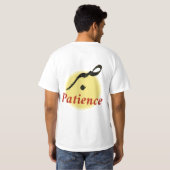 Arabic Calligraphy Sabr Patience Minimalist Zen Lo T-shirt (Achterkant volledig)