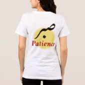 Arabic Calligraphy Sabr Patience Minimalist Zen Lo Tri-Blend Shirt (Achterkant)