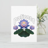 Arabic Calligraphy Sabr Patience - Zen Lotus Flowe Kaart (Staand voorkant)
