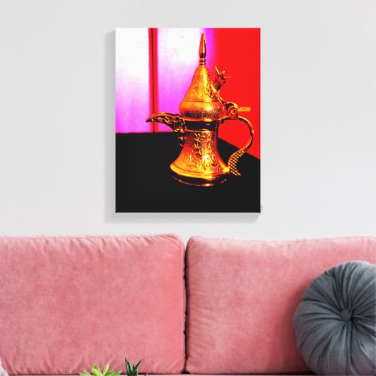 Arabic Dallah Canvas Afdruk (Insitu (Woonkamer))