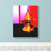 Arabic Dallah Canvas Afdruk (Insitu (Houten vloer))