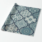 Arabic decorative azulejos tiles patchwork islamic cadeaupapier (Uitgerold)