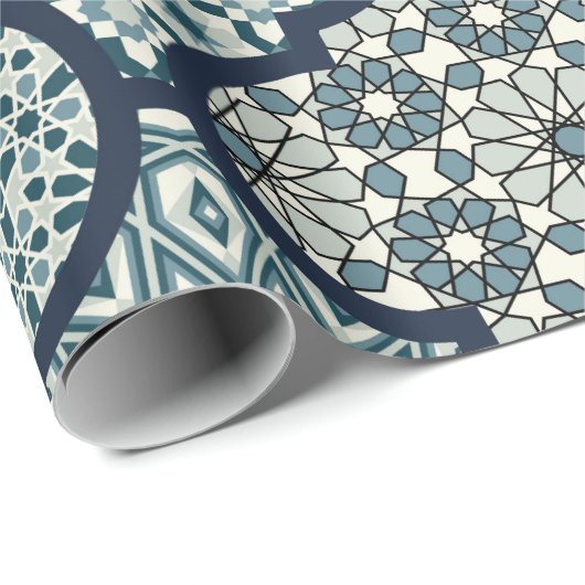 Arabic decorative azulejos tiles patchwork islamic cadeaupapier (Rol Hoek)