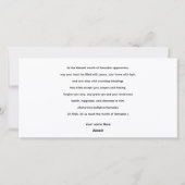 Arabic Diwani Calligraphy, Crescent Moon & Lantern Feestdagenkaart (Achterkant)