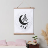 Arabic Diwani Calligraphy, Crescent Moon & Lantern Hangend Wandkleed (Slaapkamer)