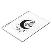 Arabic Diwani Calligraphy, Crescent Moon & Lantern Notitieboek (Linkerzijde)