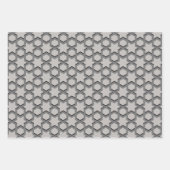 Arabic Eid Mubarak Cute Gray Star Pattern Quote Inpakpapier Vel (Voorkant 2)