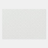 Arabic Eid Mubarak Cute White Star Pattern Quote Inpakpapier Vel (Voorkant 2)