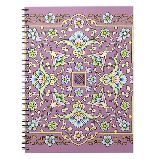 Arabic Floral Frame. Traditional Islamic Design. M Notitieboek (Voorkant)