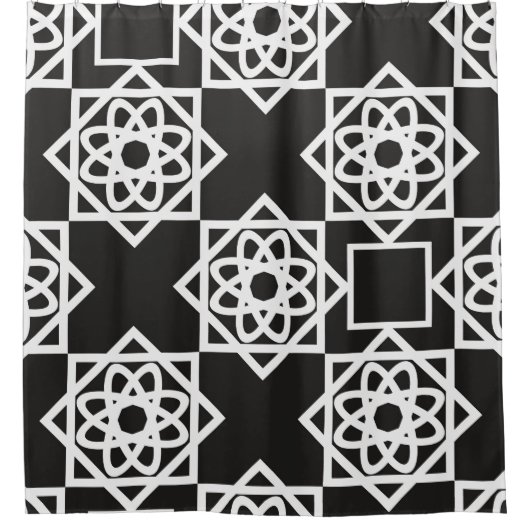 Arabic geometric pattern. Art Decor. Islam. Flower Douchegordijn (Voorkant)