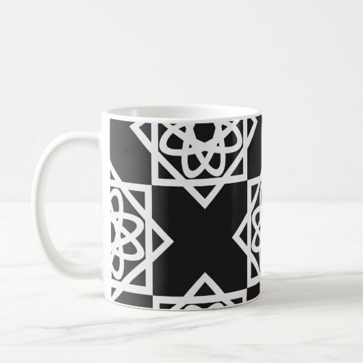 Arabic geometric pattern. Art Decor. Islam. Flower Koffiemok (Links)