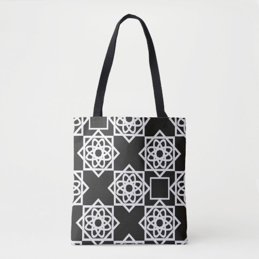 Arabic geometric pattern. Art Decor. Islam. Flower Tote Bag (Voorkant)