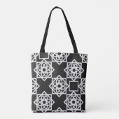 Arabic geometric pattern. Art Decor. Islam. Flower Tote Bag (Achterkant)
