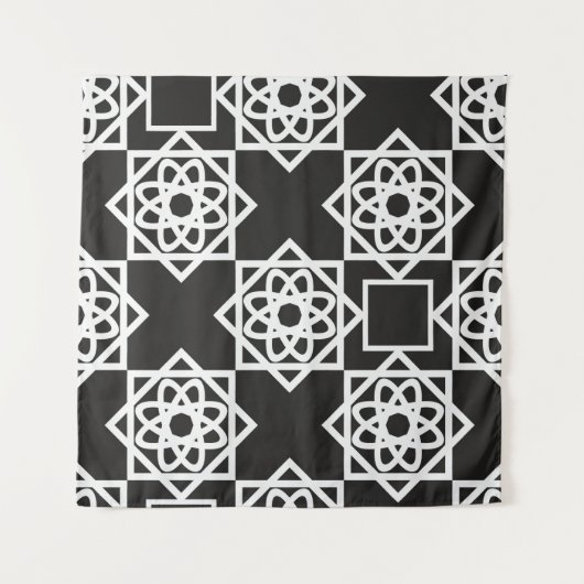 Arabic geometric pattern. Art Decor. Islam. Flower Wandkleed (Voorkant)