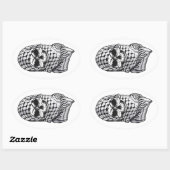 Arabic Skull Kufiya Shemagh Sticker (Vel)