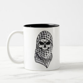 Arabic Skull Kufiya Shemagh Tweekleurige Koffiemok
