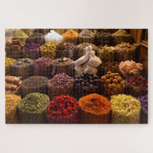 Arabic Spice Market Stall Jigzaag Puzzle 1014 pc. Legpuzzel