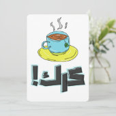 Arabic Tea Cup ش ي ر ك Feestdagenkaart (Staand voorkant)