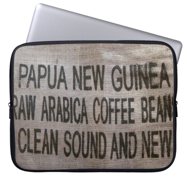 Arabica Coffee Bag Hoesje laptop Laptop Sleeve (Voorkant)