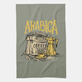 Arabica Coffee l Vintage image Theedoek