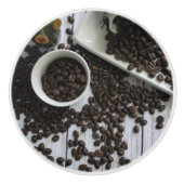 Arabica Koffiebonen voor de koffie Keramische Knop (Voorkant)