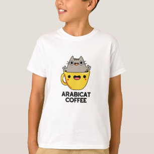 Arabicat Coffee Funny Arabica Cat Pun T-shirt
