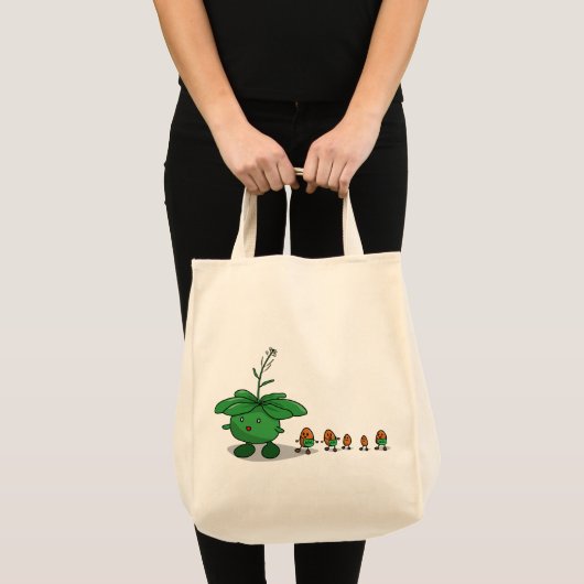 Arabidopsis en zaden tote bag (Voorkant (product))