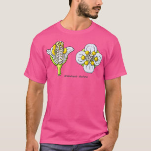 Arabidopsis thaliana Bloemvlakker Illustratie T-shirt