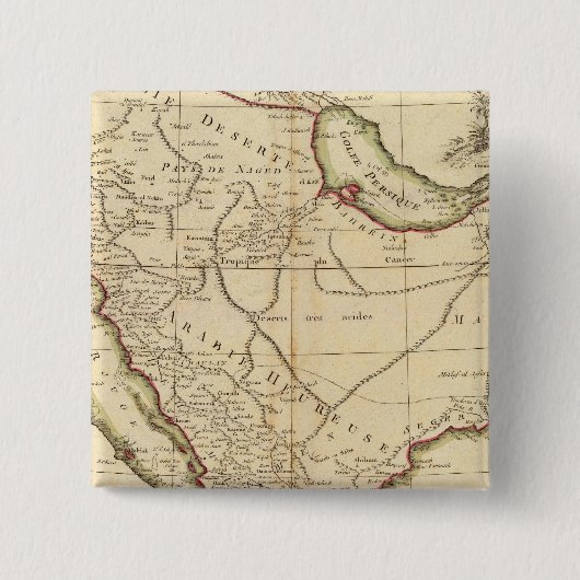 Arabië 2 vierkante button 5,1 cm (Voorkant)