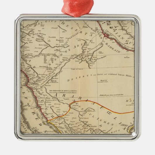Arabië 5 metalen ornament (Voorkant)