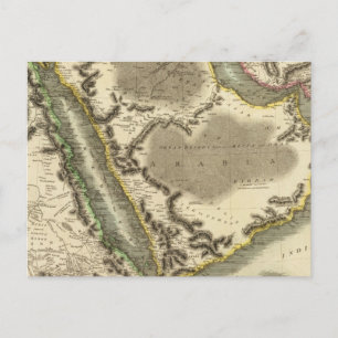 Arabië, Egypte, Abyssinia, rood Zee Briefkaart