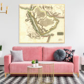 Arabië, Egypte, Abyssinia, rood Zee Canvas Afdruk (Insitu (Woonkamer))