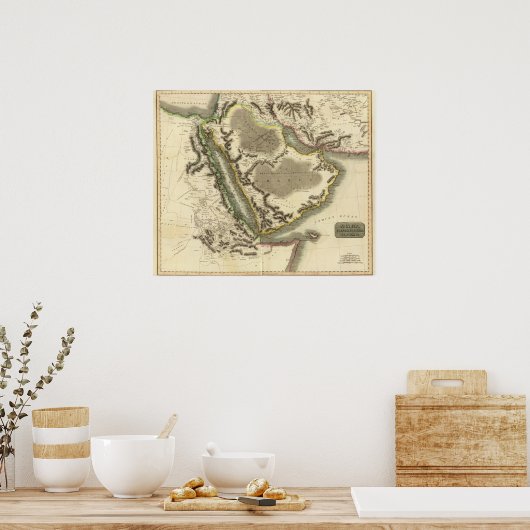 Arabië, Egypte, Abyssinia, rood Zee Poster (Keuken)