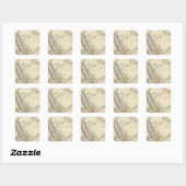 Arabië, Egypte, Abyssinia, rood Zee Vierkante Sticker (Vel)