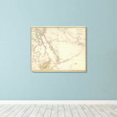 Arabië, Egypte, Nubia, Abyssinia 2 Canvas Afdruk (Insitu (Houten vloer))