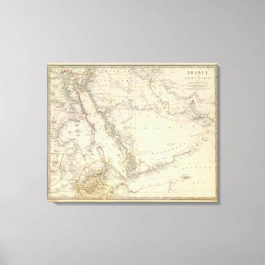 Arabië, Egypte, Nubia, Abyssinia 2 Canvas Afdruk (Voorkant)