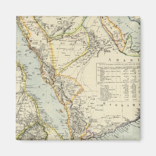 Arabië, Egypte, Nubia, Abyssinia 2 Magneet (Voorkant)