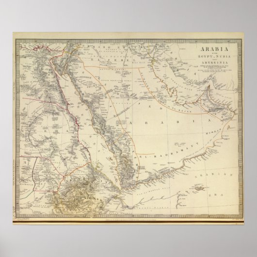Arabië, Egypte, Nubia, Abyssinia 2 Poster (Voorkant)