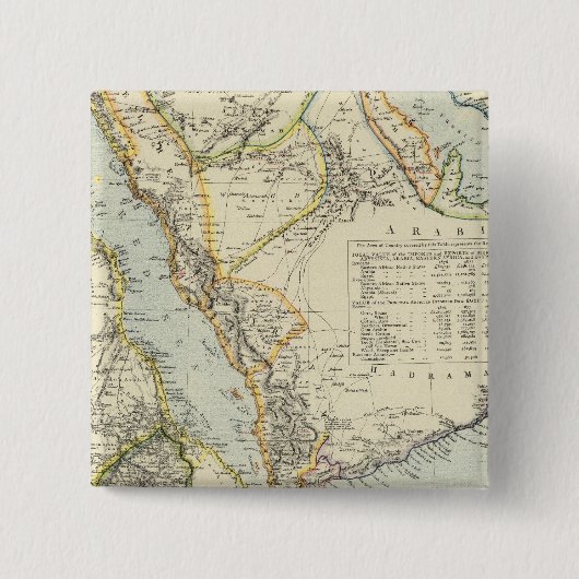 Arabië, Egypte, Nubia, Abyssinia 2 Vierkante Button 5,1 Cm (Voorkant)