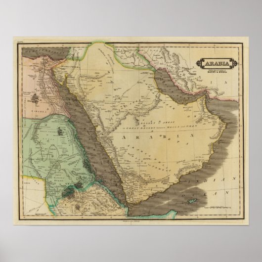 Arabië, Egypte, Nubia Poster (Voorkant)