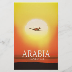 Arabië "Reizen door de lucht" Briefpapier
