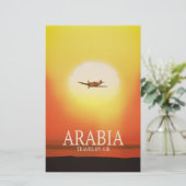 Arabië "Reizen door de lucht" Briefpapier (Staand voorkant)