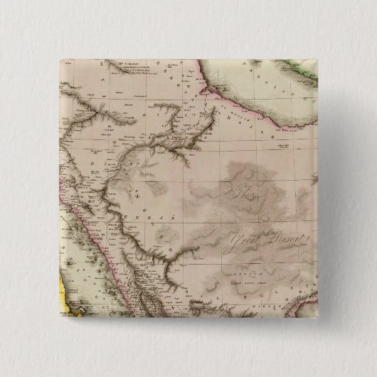 Arabië Vierkante Button 5,1 Cm (Voorkant)