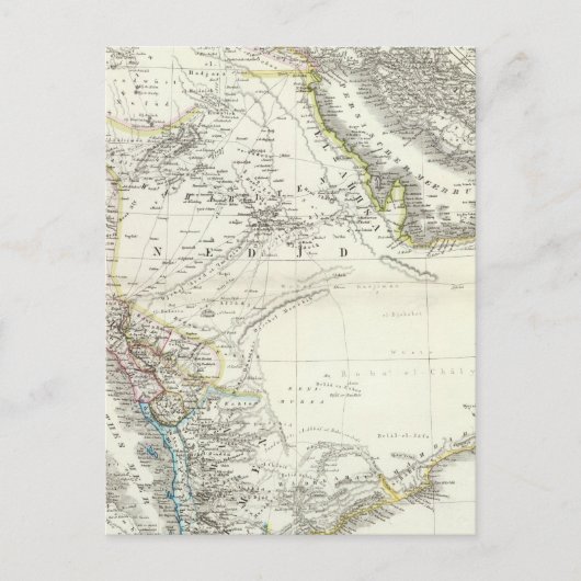 Arabien - Arabisch schiereiland Briefkaart (Voorkant)