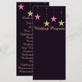 Arabiër-bruiloft voor nachtstraten programmakaart (Voorkant / Achterkant)