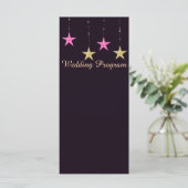 Arabiër-bruiloft voor nachtstraten programmakaart (Staand voorkant)