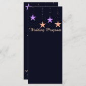 Arabiër-bruiloft voor nachtstraten programmakaart (Voorkant / Achterkant)