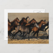 Arabieren die in de woestijn lopen briefkaart (Voorkant / Achterkant)