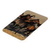 Arabieren die in de woestijn lopen magneet (Linkerzijde)