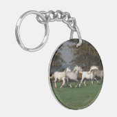 Arabieren die in het veld lopen sleutelhanger (Voorkant Links)